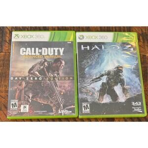 Xbox 360 Bundle Call of Duty Advanced Warfare Day Zero Ed/Halo 4 Works